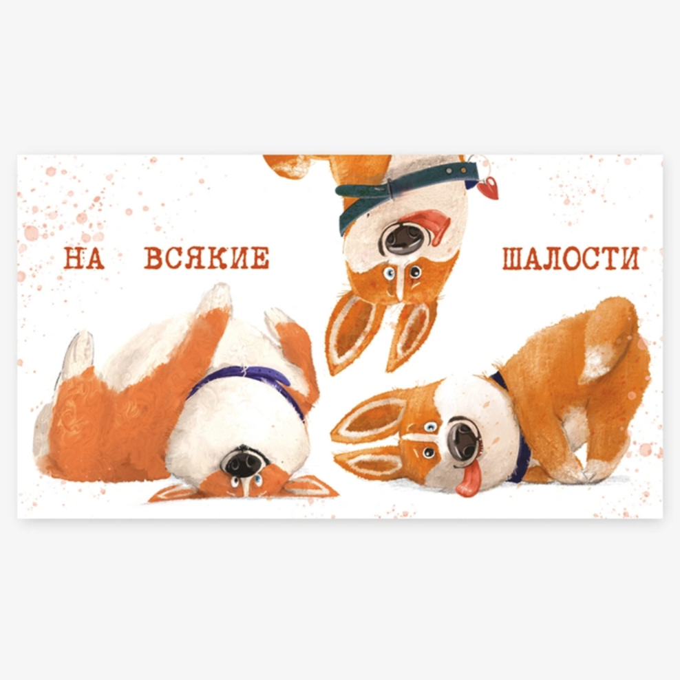 Конверт д/денег НА ШАЛОСТИ Корги
