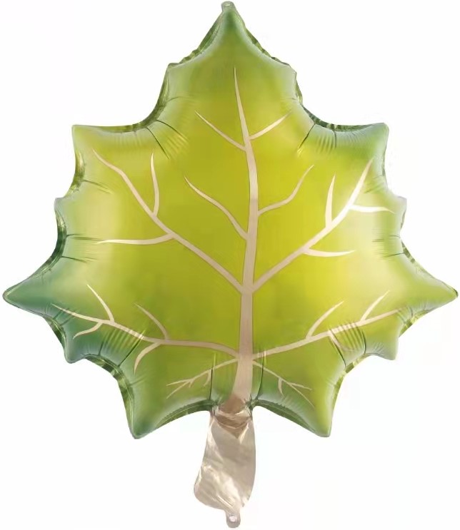 Falali (14''/36 см) м/ф, Кленовый лист, Зеленый, 5 шт/уп