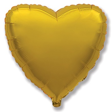 FlexMetal (18" -46см) СЕРДЦЕ Металлик Gold