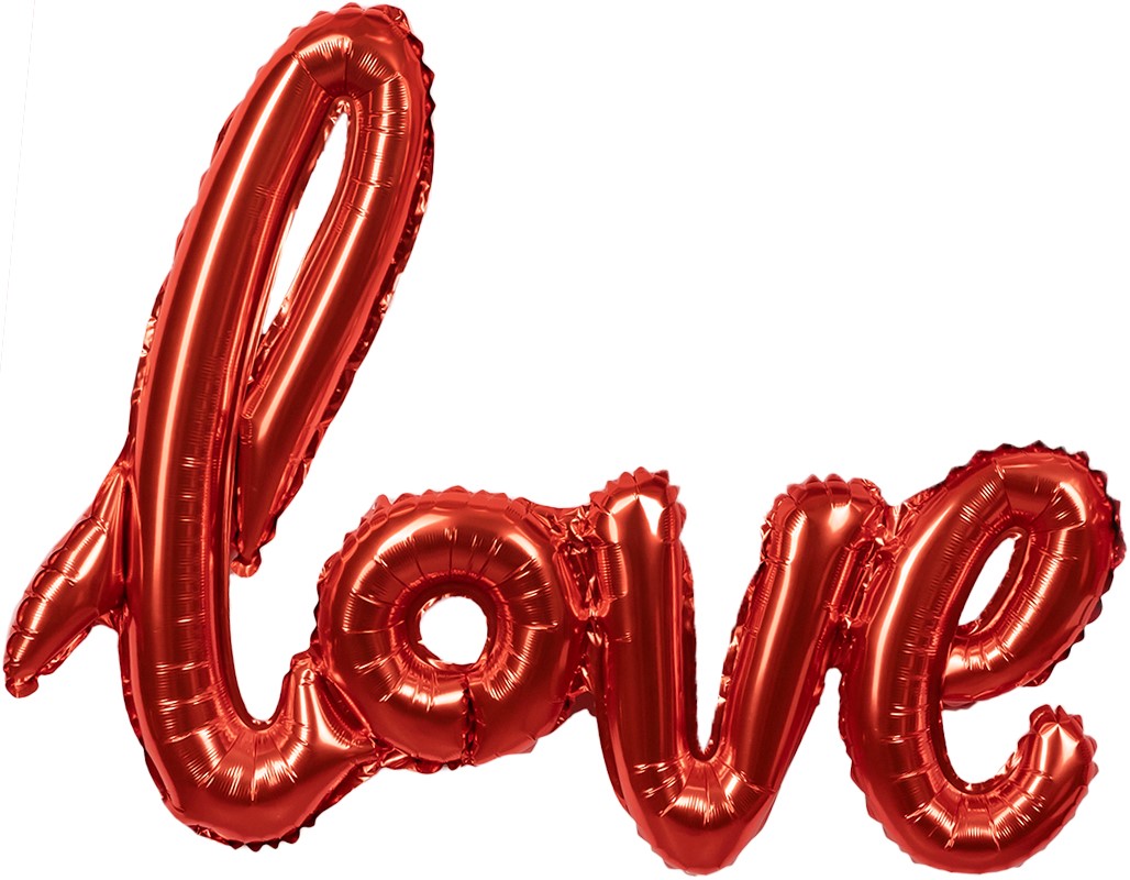 Falali (41''/104 см) Фигура, Надпись "Love", Красный, 1 шт/уп.