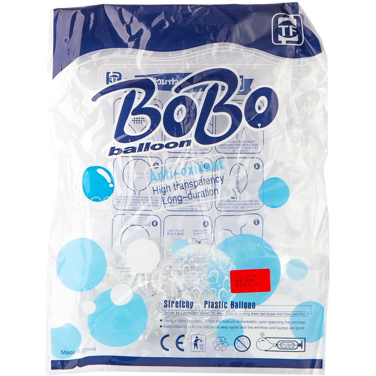 Веселая Затея (10" -25см) BUBBLE BOBO СФЕРА 10" б/рис
