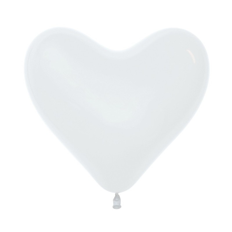 Everts 12" Сердце Стандарт White, 50 шт