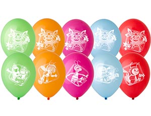 Belbal Шар с рис 14" Лунтик, 50 шт