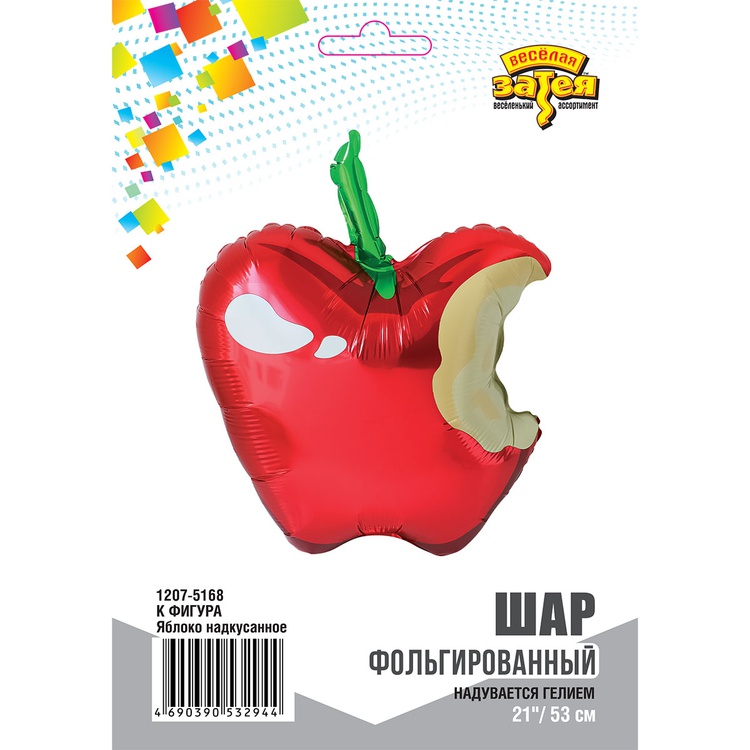 К ФИГУРА (21" -53см) Яблоко надкусанное, 1 шт/уп